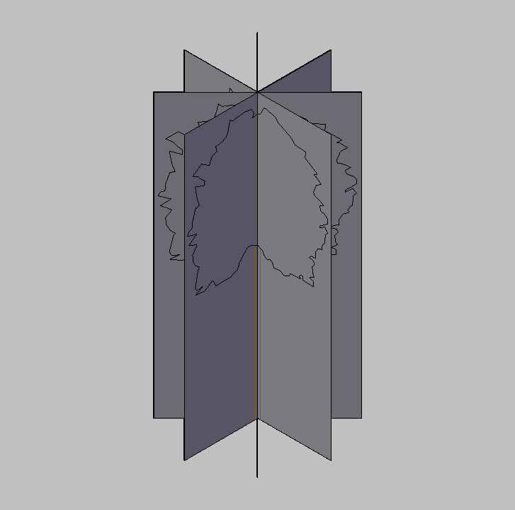 Bloque Autocad Vista de Árbol 34 en 3D